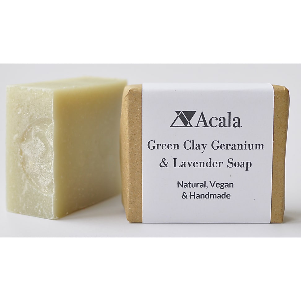 Acala Savon à Argile Verte, Geranium et Lavande