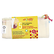 Ah!Table! Sacs en Coton Bio - Taille S (5 sacs)