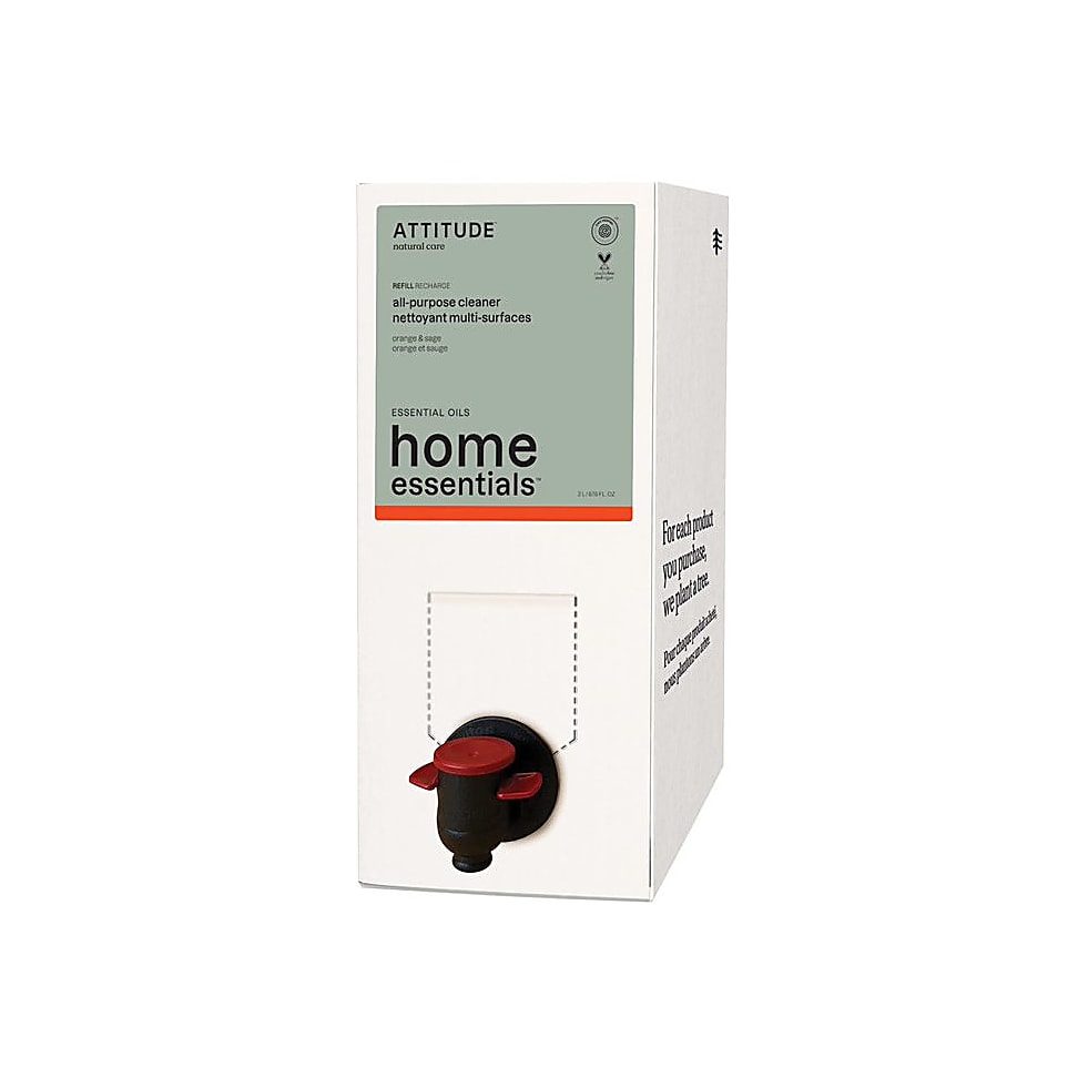Attitude Nettoyant Multi-Surfaces Orange & Sauge Recharge