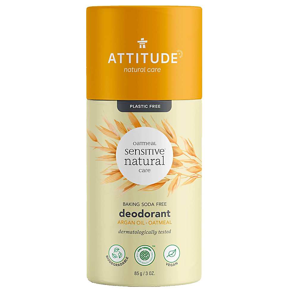 Attitude Deodorant Sans Bicarbonate de Soude, Huile d'Argan
