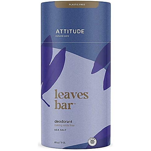 Attitude Leaves Bar Déodorant Sans Bicarbonate de Soude, Sel de Mer