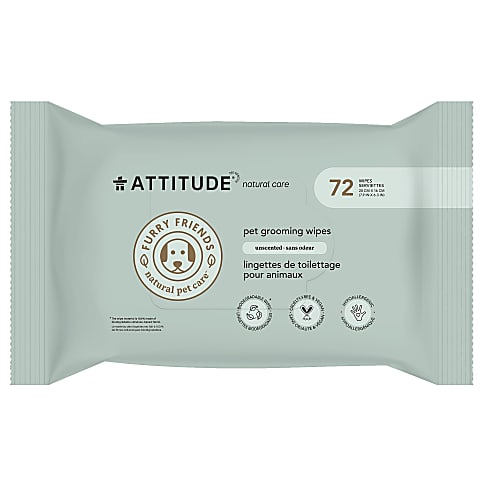 Attitude Furry Friends Lingettes de Toilettage pour Animaux