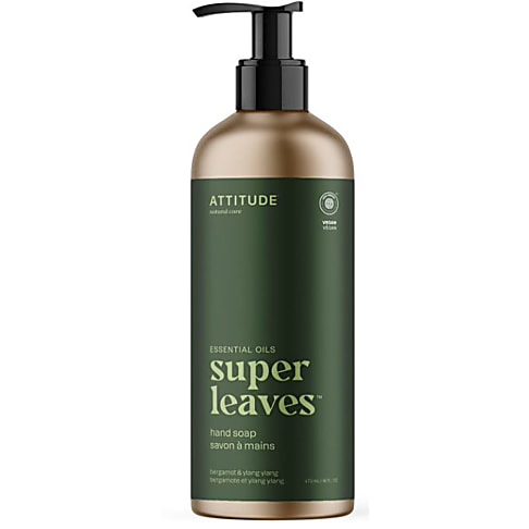 Attitude Super Leaves Essentials Savon Mains Bergamote & Ylang Ylang