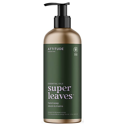 Attitude Super Leaves Essentials Savon Mains Menthe Poivrée & Orange Douce