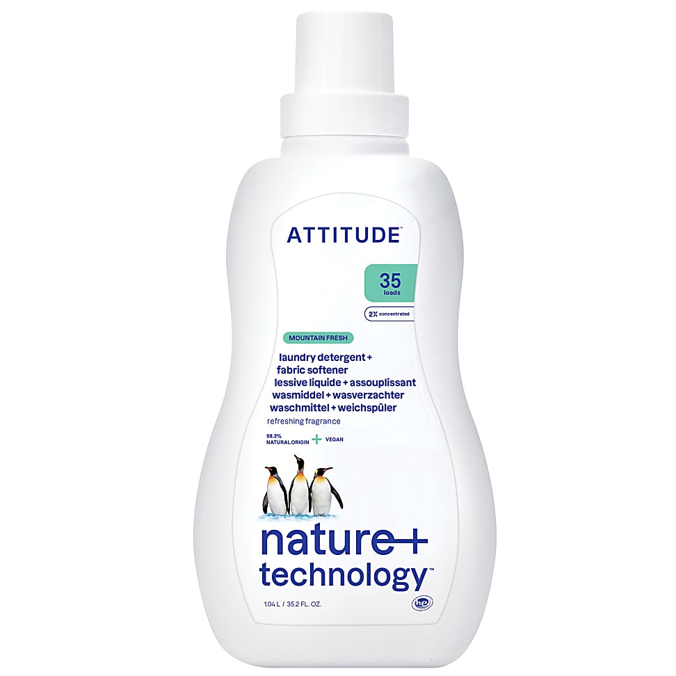 Attitude 2 en 1 Lessive Liquide et Assouplissant