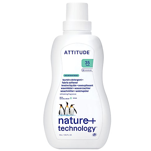 Attitude 2 en 1 Lessive Liquide et Assouplissant