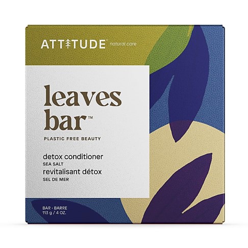 Attitude Leaves Bar Après-Shampooing Détox Sel de Mer