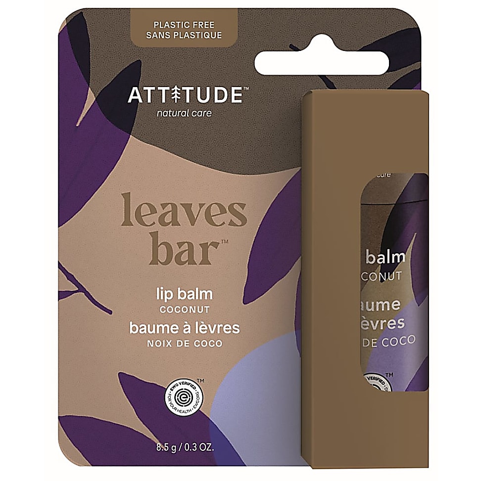 Attitude Leaves Bar Baume à Levres Noix de Coco