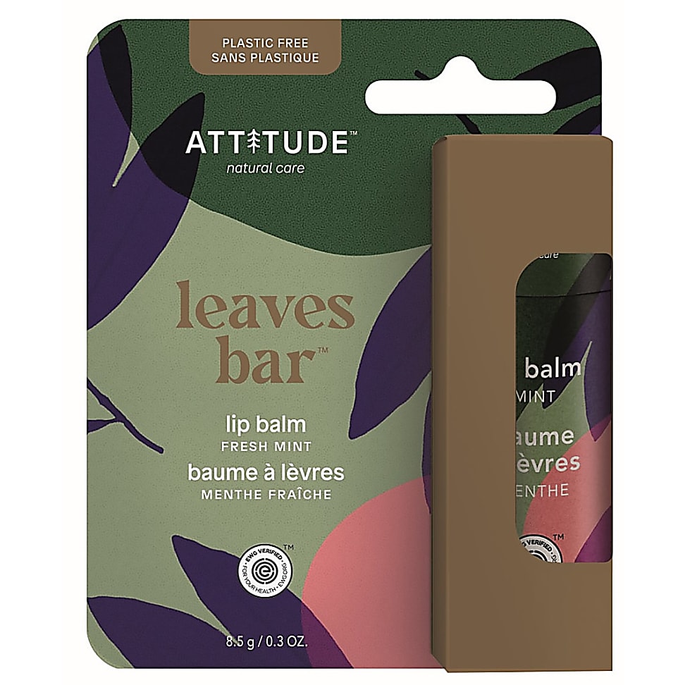 Attitude Leaves Bar Baume à Levres Menthe Fraîche