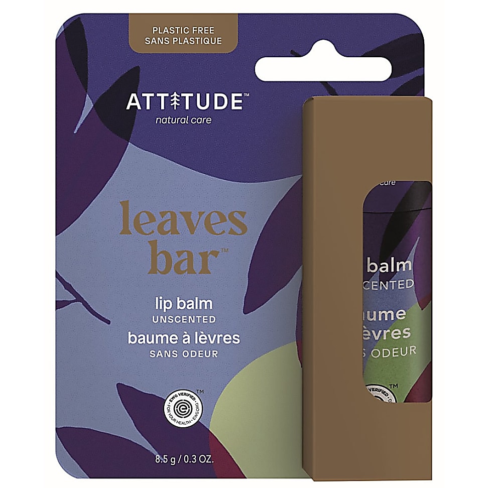 Attitude Leaves Bar Baume à Levres Sans Odeur