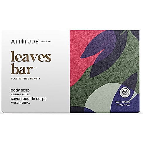 Attitude Leaves Bar Savon pour le Corps Musc Herbal