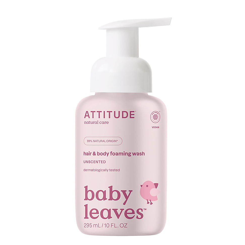 Attitude Baby Leaves 2-en-1 Nettoyant Moussant Cheveux & Corps - Sa...