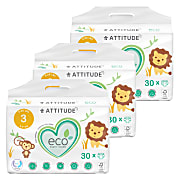 Attitude Baby Care Couches Midi Taille 3 (Lot de 3x30)