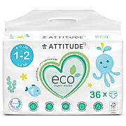 Attitude Baby Care Couches Mini, Taille 1-2 (36pcs)