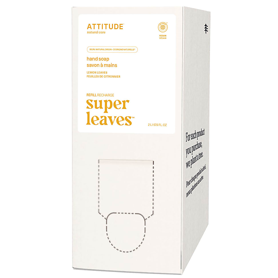 Attitude Bulk To Go 2L Super Leaves Savon à Mains - Feuilles de Cit...