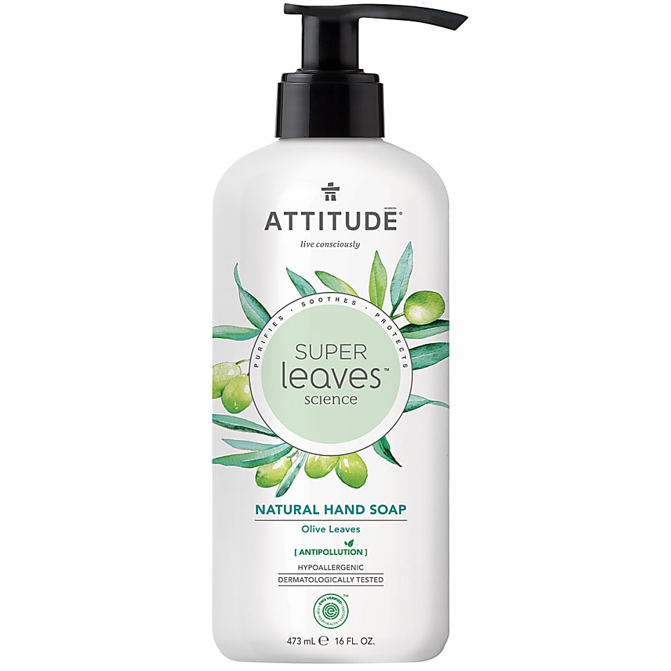 Attitude Super Leaves Savon Mains Naturel - Feuilles d'Olivier