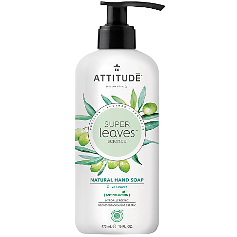 Attitude Super Leaves Savon Mains Naturel - Feuilles d'Olivier