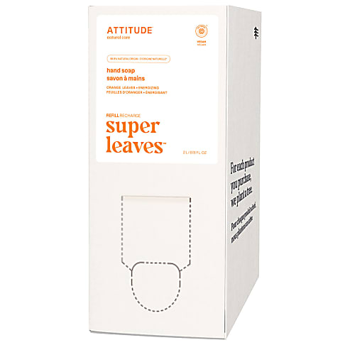 Attitude Bulk To Go 2L Super Leaves Savon à Mains - Feuilles d'Oranges