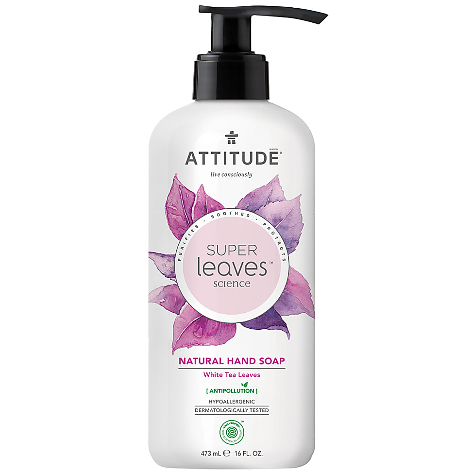 Attitude Super Leaves Savon Mains Naturel - Feuilles de The Blanc