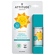 Attitude Bébés & Enfants Bâton Solaire 100% Minéral FPS 30 - Sans Parfum