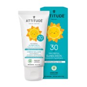 Attitude Bébés & Enfants Crème Solaire 100% Minérale FPS 30 - Sans Parfum