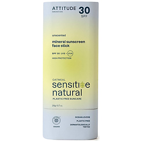 Attitude Sunly Bâton Solaire Visage Sans Parfum FPS30