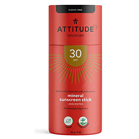 Attitude Bâton Solaire Minéral Sans Parfum - FPS 30