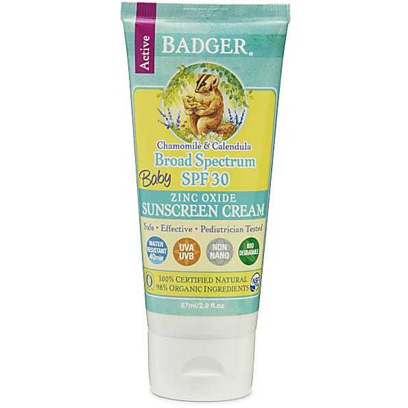 Badger Balm Creme Solaire à l'Oxyde de Zinc Bebes