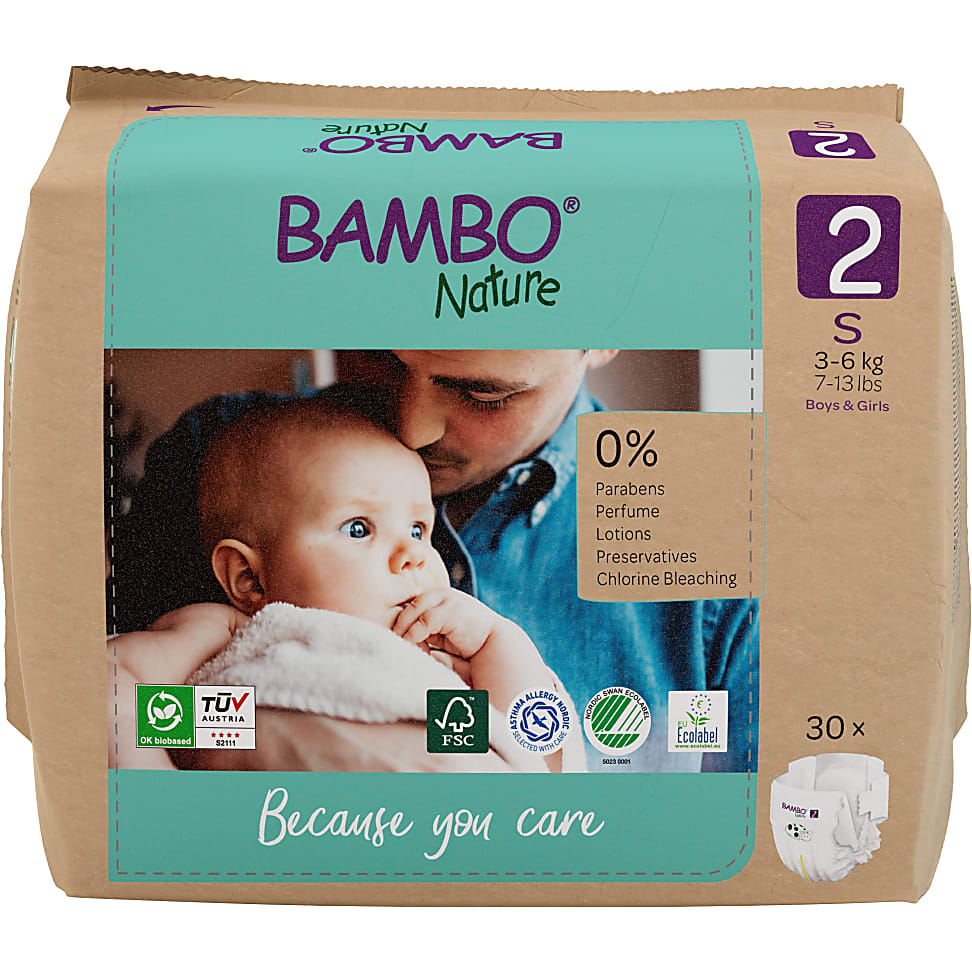 Bambo Nature Couches Jetables - Mini - Taille 2 (30 couches)