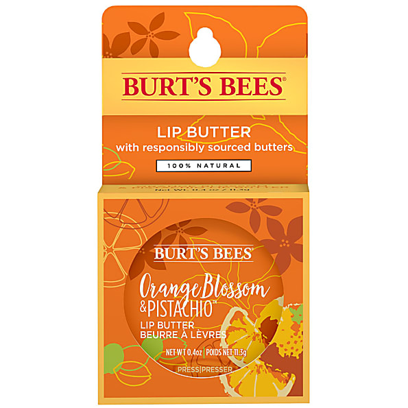Burt's Bees Beurre à Levres Fleur d'Oranger & Pistache