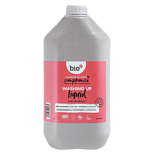 Bio-D Liquide Vaisselle au Pamplemousse Rose Recharge 5L