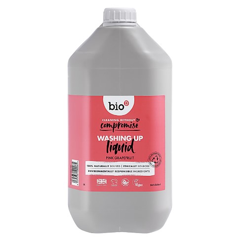 Bio-D Liquide Vaisselle au Pamplemousse Rose Recharge 5L