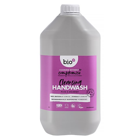 Bio-D Savon Mains Nettoyant Prune & Mûre Recharge 5L