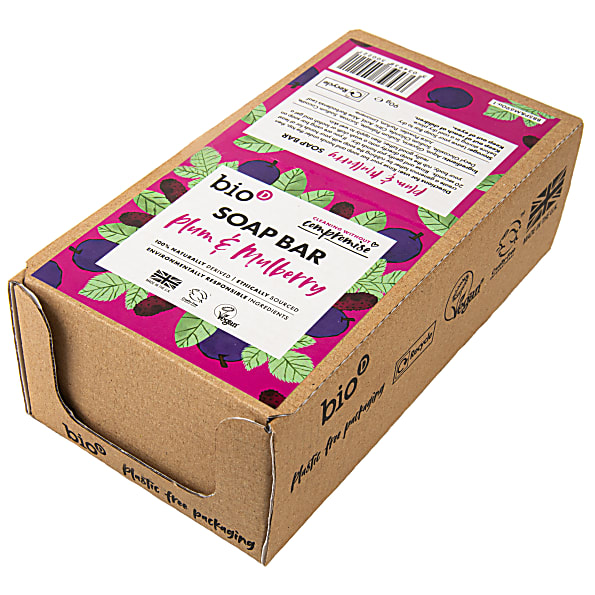 Bio-D Boîte Savon Solide aux Prune & Mûre (6 pcs)