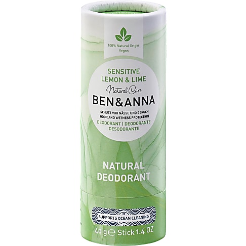 Ben & Anna Sensitive Stick Déodorant Lemon & Lime