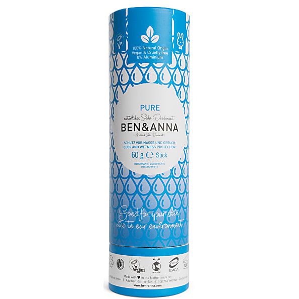 Ben & Anna Stick Deodorant - Pure (sans parfum)