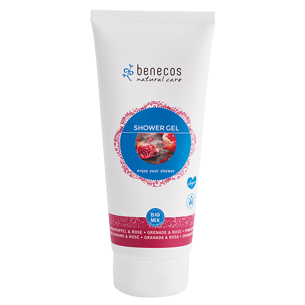 Benecos Gel Douche Naturel à la Grenade et Rose