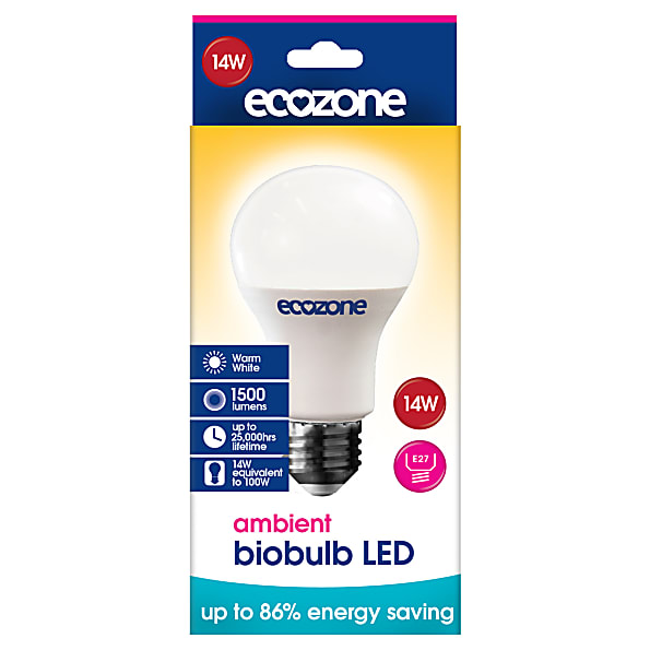 Ecozone Ampoule à Vis Biobulb LED E27 Ambiance 14 watts