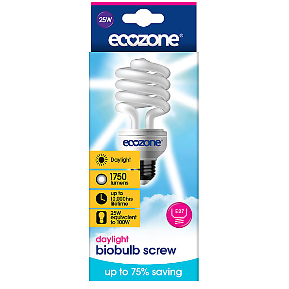 Ecozone - Ampoule Eco Lumiere du Jour 25W (à Vis) (ampoule vis)