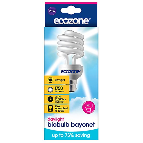 Ecozone - Ampoule Eco Lumiere du Jour 100W (baïonnette) (ampoule ba...