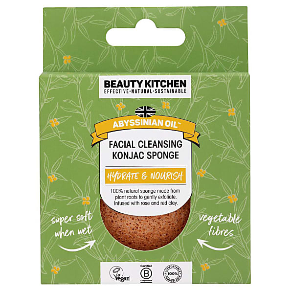 Beauty Kitchen Éponge de Konjac Nettoyante pour le Visage à l'Huile...