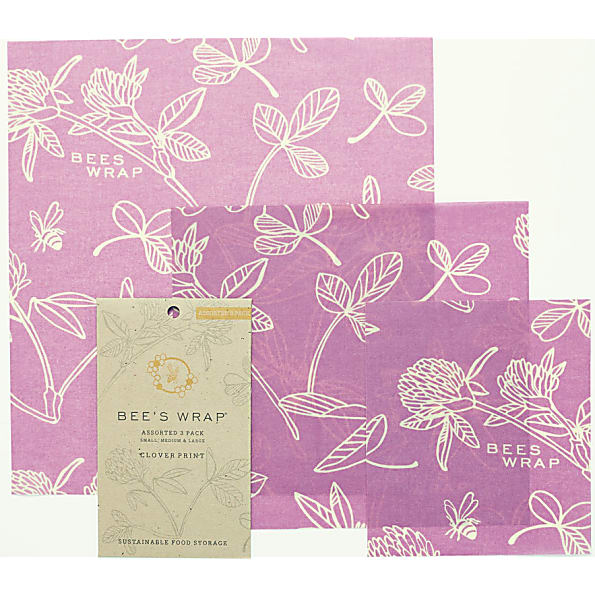 Bee's Wrap Assortiment 'Mimi's Purple' Petite+Moyenne+Large