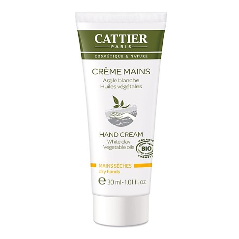 Cattier-Paris Crème Mains - Argile Blanche