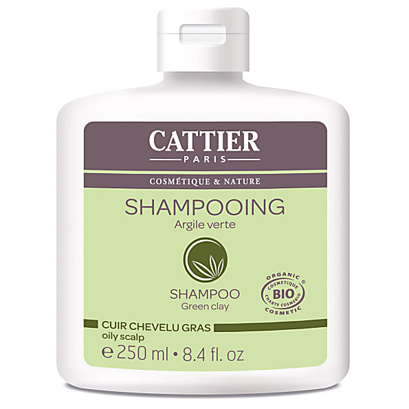 Cattier-Paris Shampooing Cuir Chevelu Gras - Argile Verte
