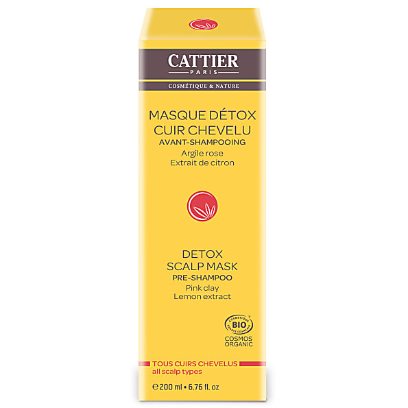 Cattier-Paris Masque Detox Cuir Chevelu Avant-Shampooing