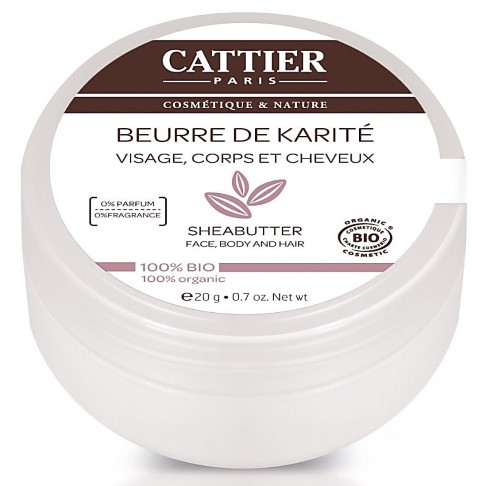 Cattier Beurre de karité 100% Naturel (20g)