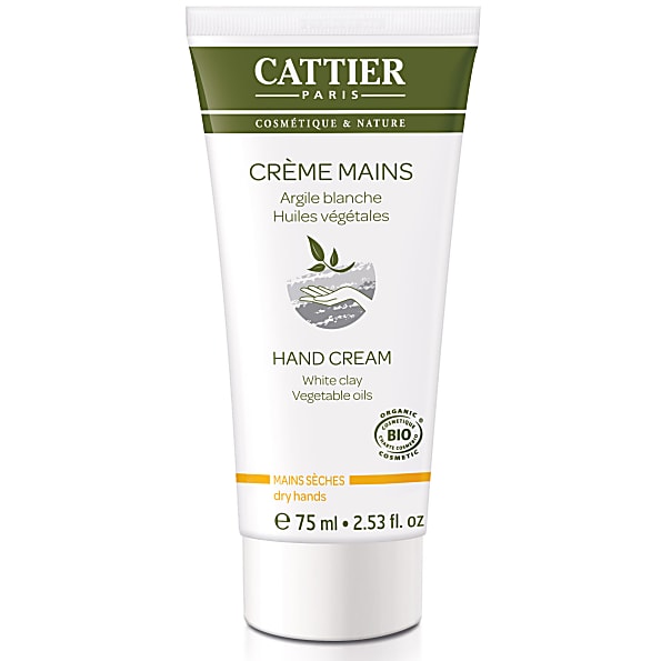 Cattier-Paris - Creme Mains Argile Blanche - 75 ml