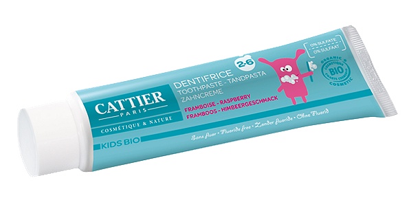Cattier-Paris - Dentifrice 2 - 6 ans Goût Framboise - 50 ml