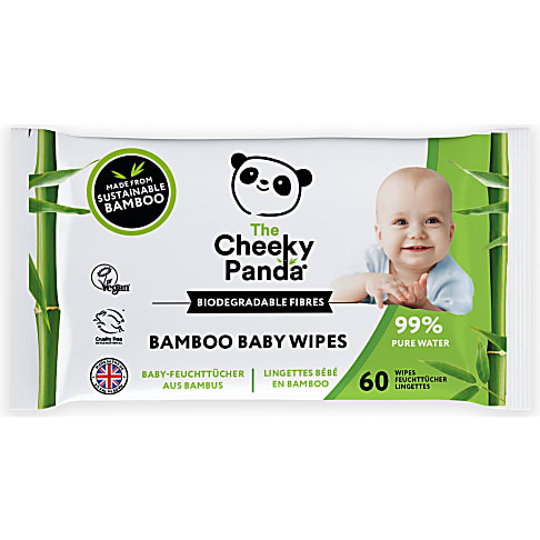 The Cheeky Panda Lingettes pour Bébé en Bambou (64 lingettes)