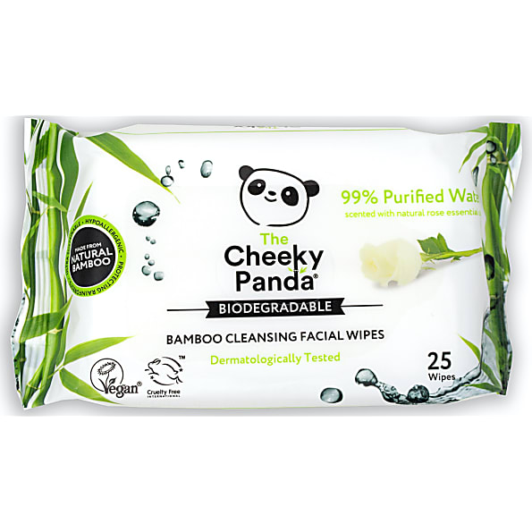 Cheeky Panda Lingettes Demaquillantes - Parfum de Rose